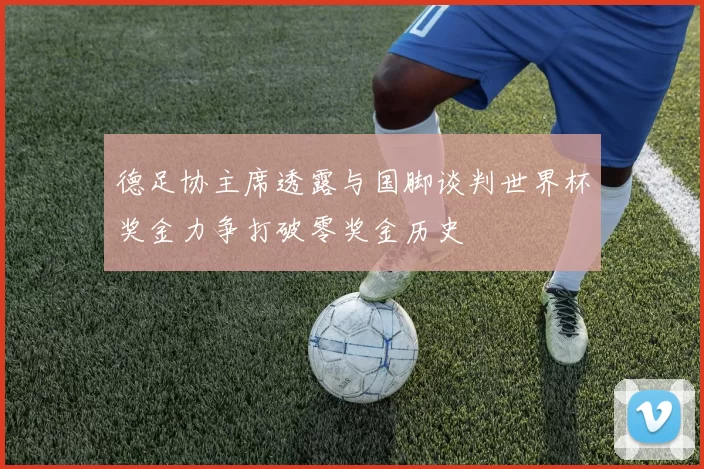 德足协主席透露与国脚谈判世界杯奖金力争打破零奖金历史
